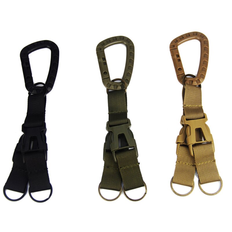Nylon Belt Clip Factory - Molle Bag Key Chain Hook D-ring Webbing Clip