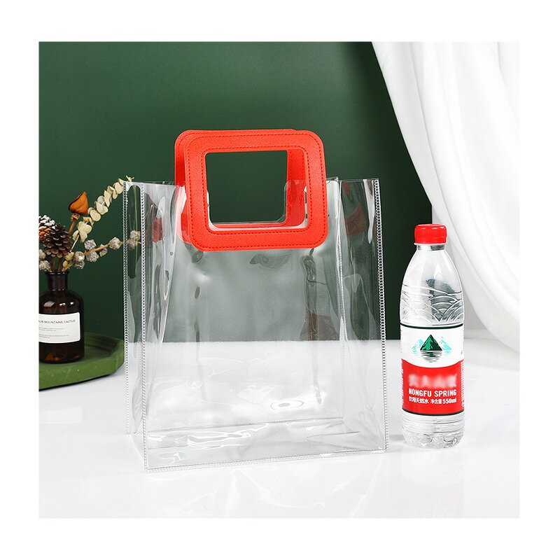 PVC Tote Bag Manufacturer - Custom Logo Clear Transparent Waterproof with Zipper and Pocket