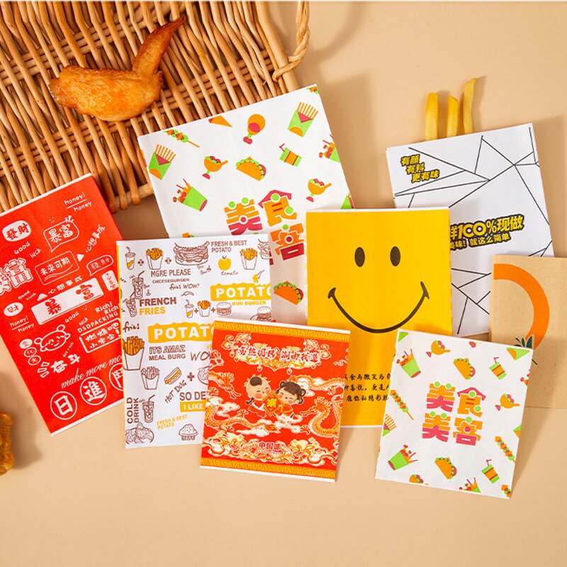 Grease Proof Bags Supplier - Paper Bags Manufacturing Parchment Glassine Wax for Sandwich Cookie