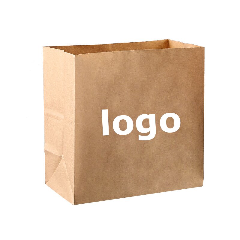 Sandwich Bags Factory - Flat Grease Proof Disposable Custom Pastry Paper Bag Kraft