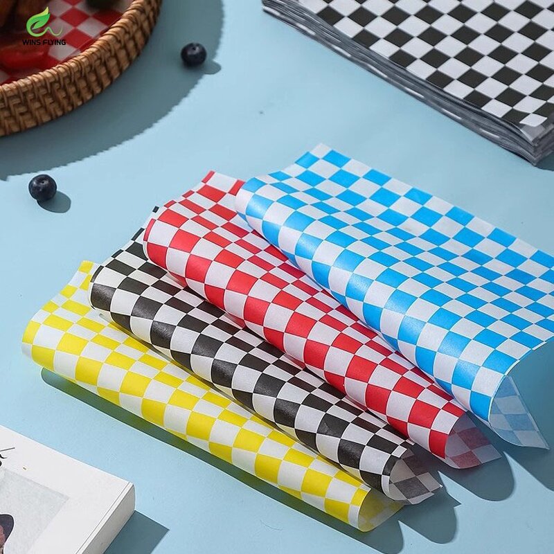 Greaseproof Wax Paper Manufacturer - Wins Flying Wholesale Customized Printed Logo Food Grade for Sandwich