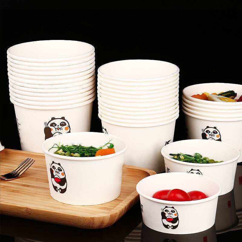 Take Away Paper Bowl Supplier - Wins Flying Free Sample 400ml~1500ml Disposable Kraft Round Bowl for Packaging
