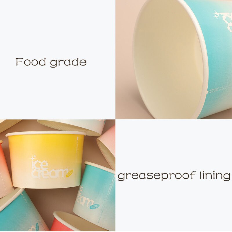 Paper Soup Bowl Manufacturer - Wins Flying Restaurant Use White 12oz Kraft Paper Soup Cups with Lids