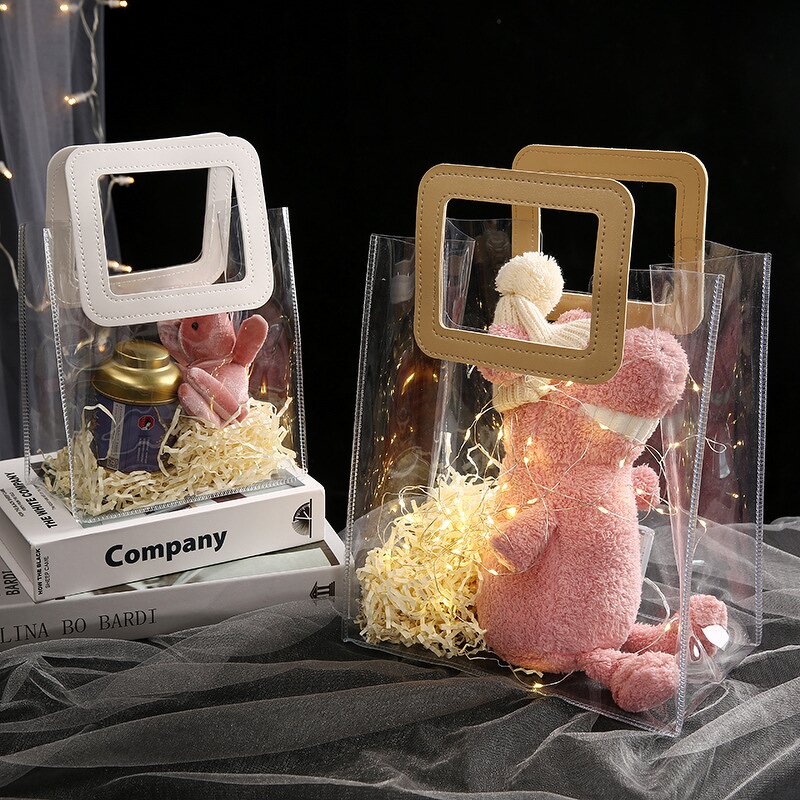 PVC Tote Bag Manufacturer - Custom Logo Clear Transparent Waterproof with Zipper and Pocket