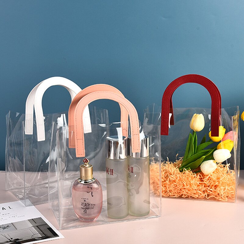 Waterproof Storage Bag Supplier - Wins Flying Pvc Shopping Tote Bag Transparent Packing Stand up Pouch