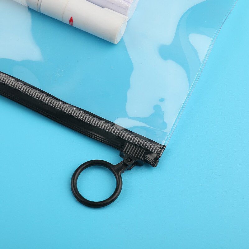 Plastic Ziplock Packaging Manufacturer - Wins Flying Custom Logo Reusable Pvc Small Frosted Zipper Bag for Earring