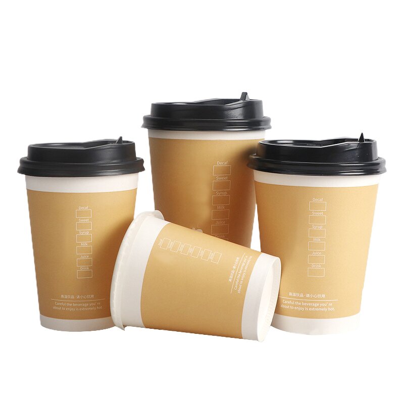 Eco Friendly Cups Supplier - Wins Flying Printed Disposable Paper Cup With Lid Custom Printing for Drinks