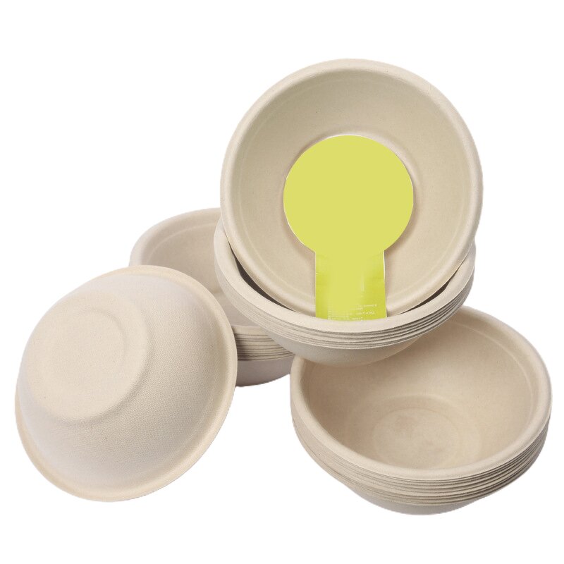Biodegradable Paper Bowl Manufacturer - Wins Flying Bagasse Oval Salad Hot Soup Dessert Takeout Kraft Paper Bowl