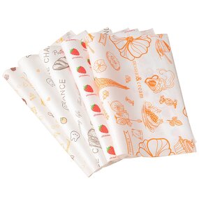 Greaseproof Wax Paper Supplier - Wholesale Customized Printed Logo Food Grade for Burger Fries