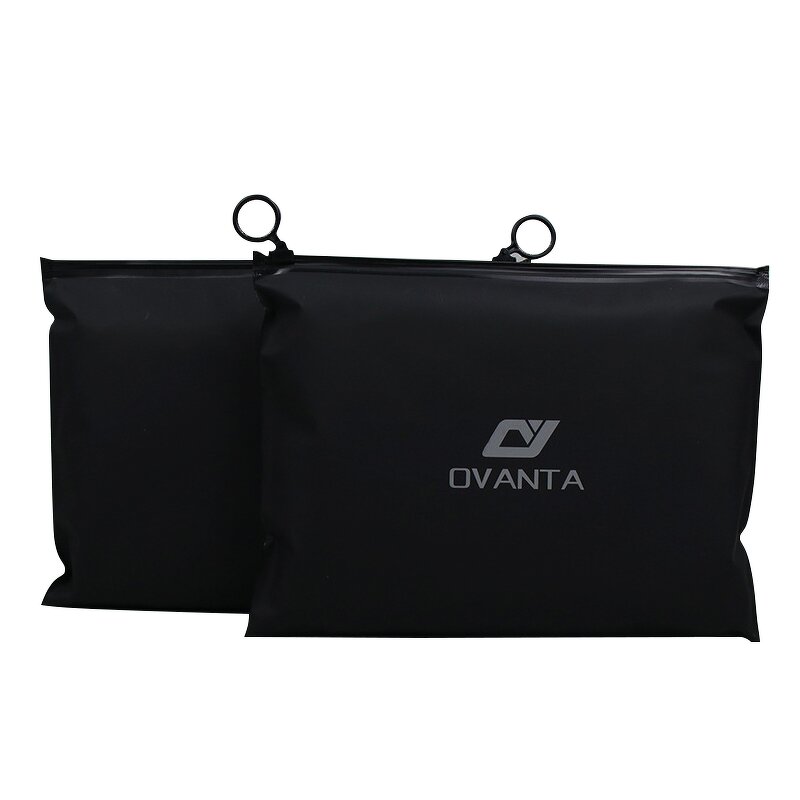 Clothing Zip Lock Bags Manufacturer - Hot Selling Customized Black Poly Bags for Packaging Hoodie Pouch