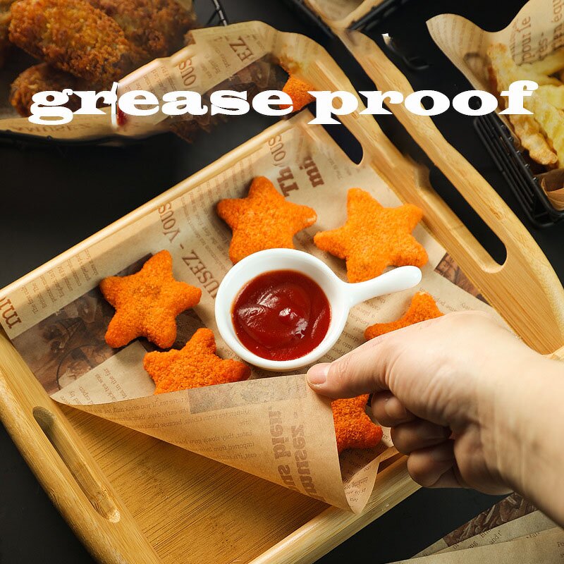 Burger Kraft Paper Supplier - Wins Flying Grease Proof Reusable Parchment Baking Butter Sandwich Wrap