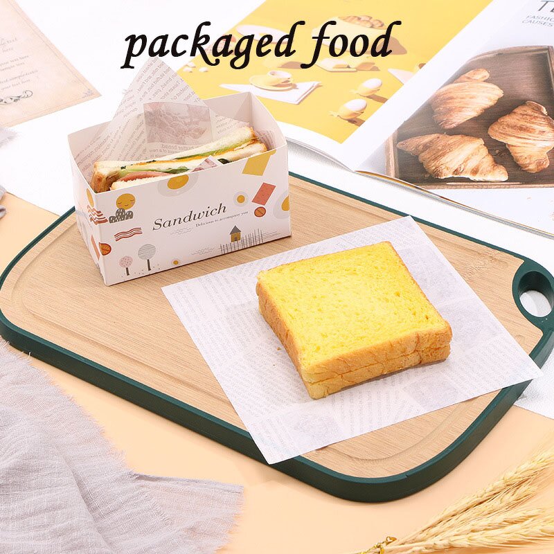 Hamburger Packaging Paper Factory - Wins Flying Custom Logo Grease Proof Tissue Deli Shawarma Wax Paper