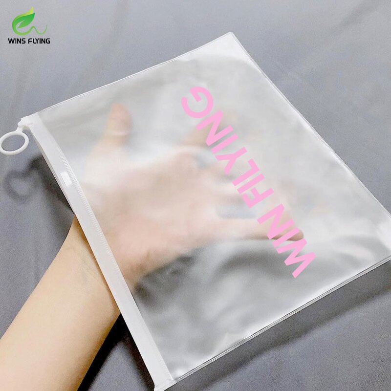 Jewelry Zipper Bag Manufacturer - Wins Flying Matte Cute Zipper Bag for Earring Reusable Logo PVC Mini