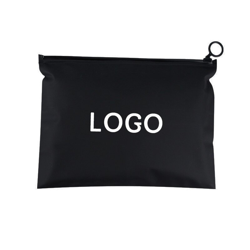 Biodegradable Mailer Bag Supplier - Custom Poly Shipping Gold Foil Matte Black Plastic Ziplock Bags