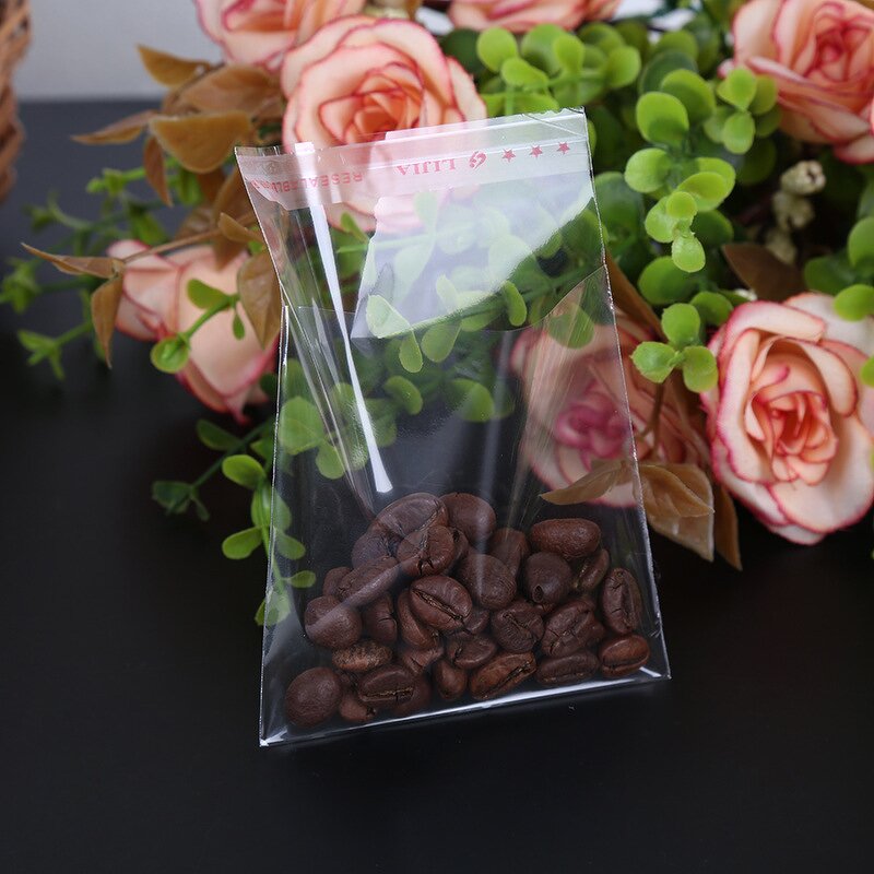 Food Grade Plastic Bag Manufacturer - Customized Size Self Adhesive Clear Transparent Poly Cello Opp