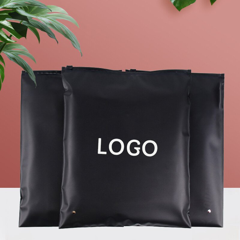 Frosted Garment Bag Factory - Wins Flyinng Black Zipper Bag Garment Seal Pocket Plastic