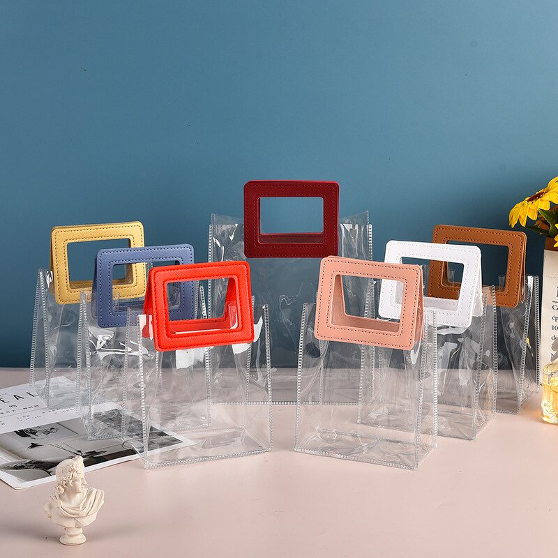 PVC Packaging Pouch Factory - Pvc Plastic Waterproof Tote Travel Toiletry Bags Zipper Duffel Bag