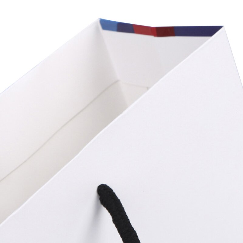 Shopping Paper Bag Supplier - Best Selling Custom Logo Printing Reusable Luxury With Ribbon Handle