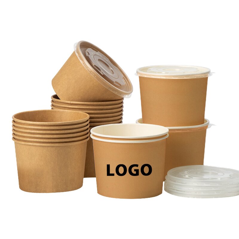 Disposable Salad Bowl Manufacturer - Wins Flying Take Away Kraft Paper Salad Bowl with PET Lid