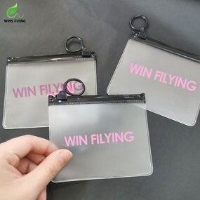 Cosmetic Ring Packaging Manufacturer - Wins Flying in Stock Custom Small Plastic Necklace Jewelry Waterproof Zipper