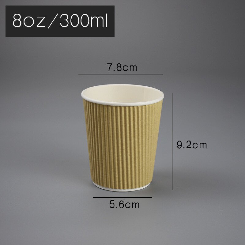 Custom Paper Cup Manufacturer - Wins Flying Hot Paper Cup Disposable Ripple Wall Coffee Cup