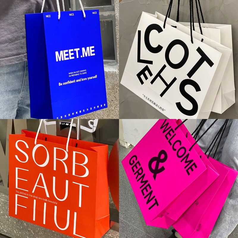 Luxury Shopping Bag Factory - Wins Flying Eco Friendly Wholesale Custom Printed Red Gold Stamping