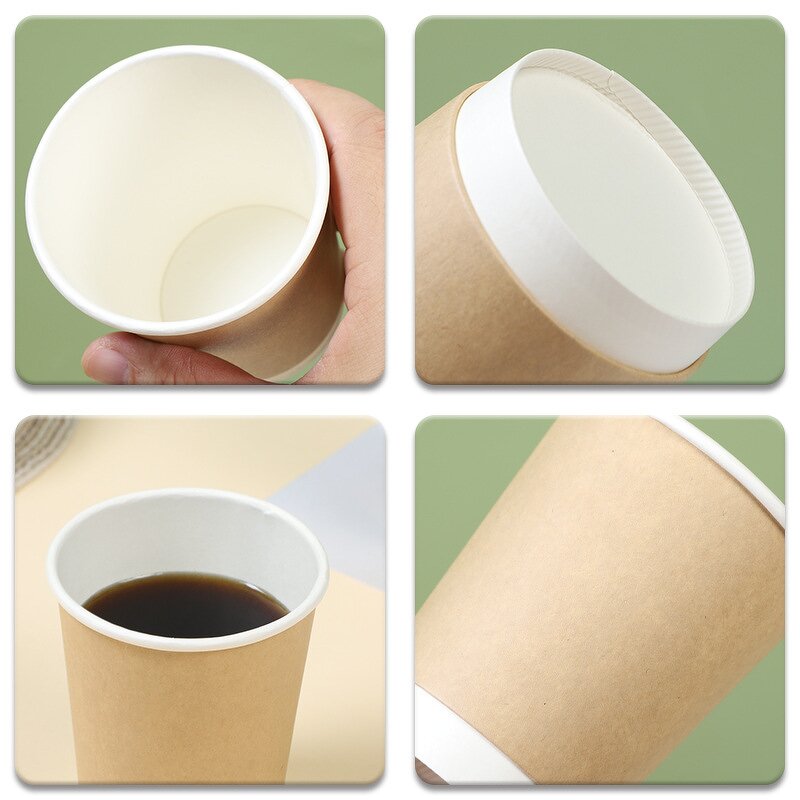 Double Wall Corrugated Cups Factory - Wins Flying 4oz-20oz Disposable Ripple Coffee Cup Customized for Hot Drinks
