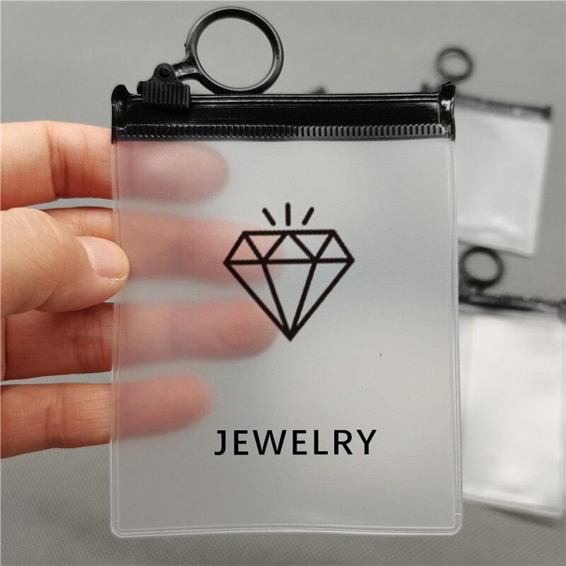 Cosmetic Ring Packaging Manufacturer - Wins Flying in Stock Custom Small Plastic Necklace Jewelry Waterproof Zipper