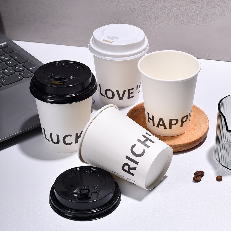 Double Wall Corrugated Cups Factory - Wins Flying 4oz-20oz Disposable Ripple Coffee Cup Customized for Hot Drinks
