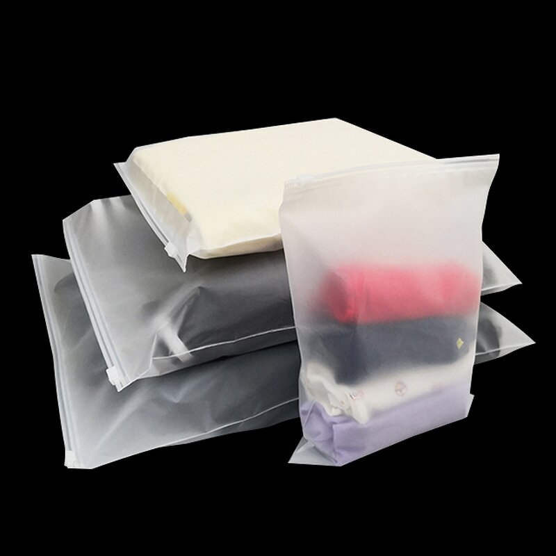 Apparel Packaging Bag Factory - Custom Pvc Cpe Pp Eva Bag Ziplock Frosted Plastic Zipper