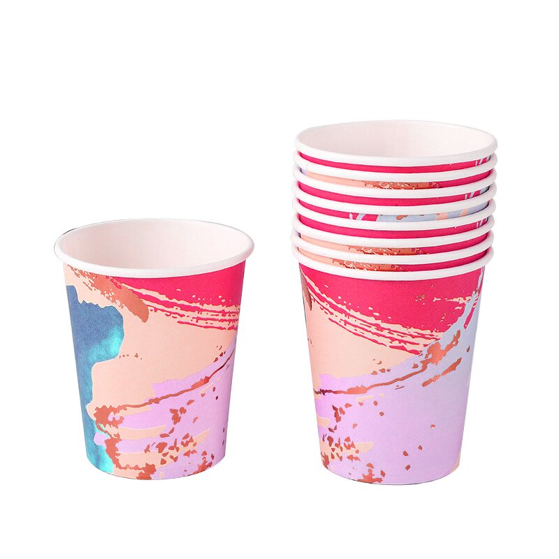 Eco Friendly Cups Supplier - Wins Flying Printed Disposable Paper Cup With Lid Custom Printing for Drinks