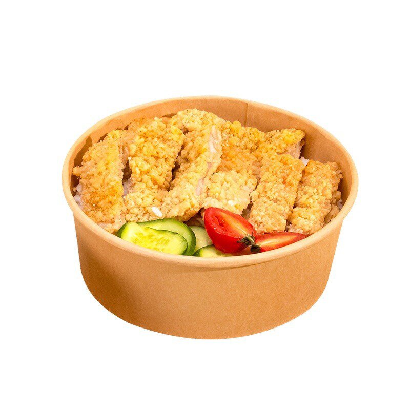 Paper Soup Bowl Manufacturer - Wins Flying Restaurant Use White 12oz Kraft Paper Soup Cups with Lids