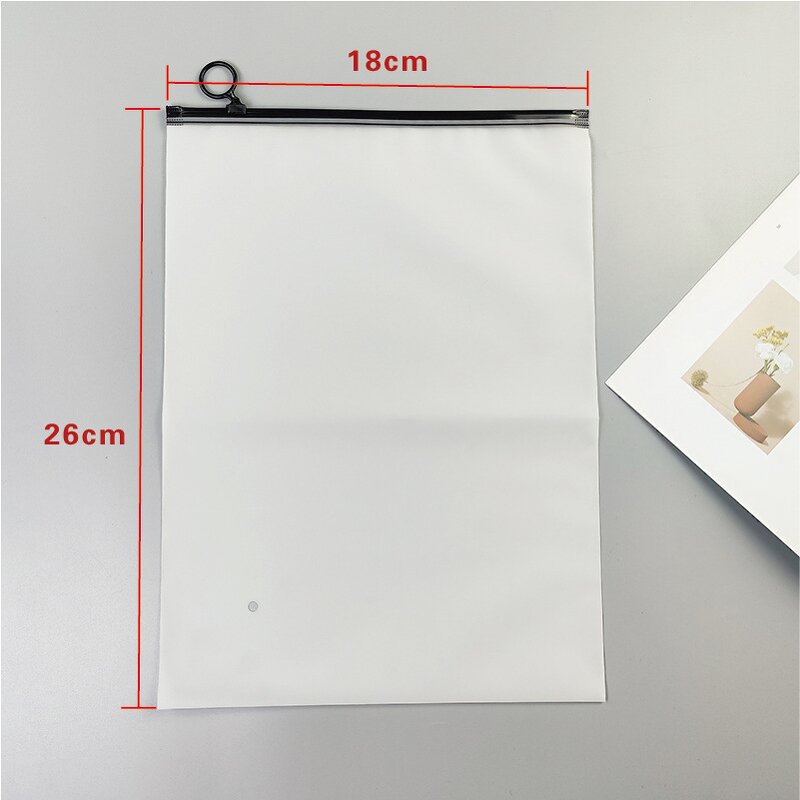 Jewelry Packaging Bags Supplier - Wins Flying Custom with Logos Pvc Clear Frosted Pouch Small Zipper Bag