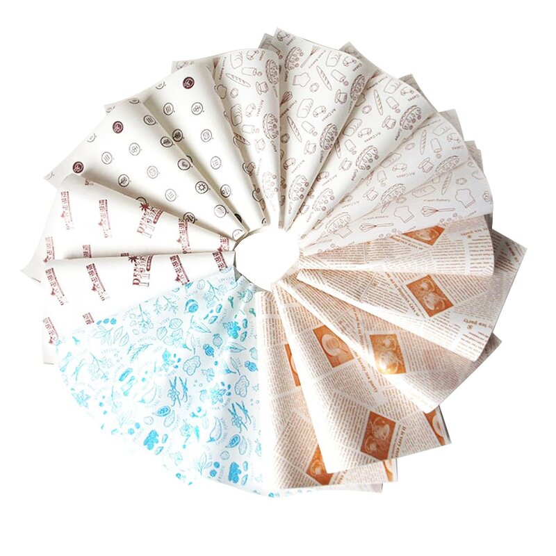 Grease Proof Sandwich Paper Supplier - Wins Flying Food Grade Custom Logo Printed Wax Paper