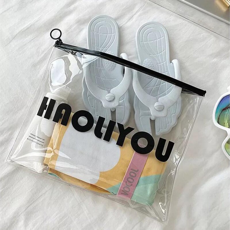 Cosmetic Ring Packaging Manufacturer - Wins Flying in Stock Custom Small Plastic Necklace Jewelry Waterproof Zipper