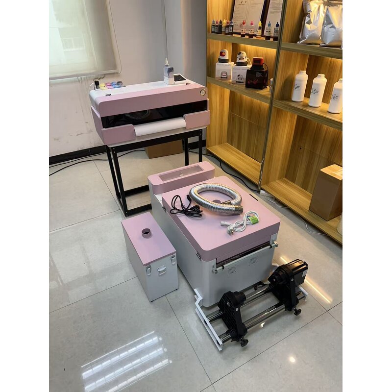 DTF Printer Factory - 2-Head Automatic with Powder Shaker for T-Shirt