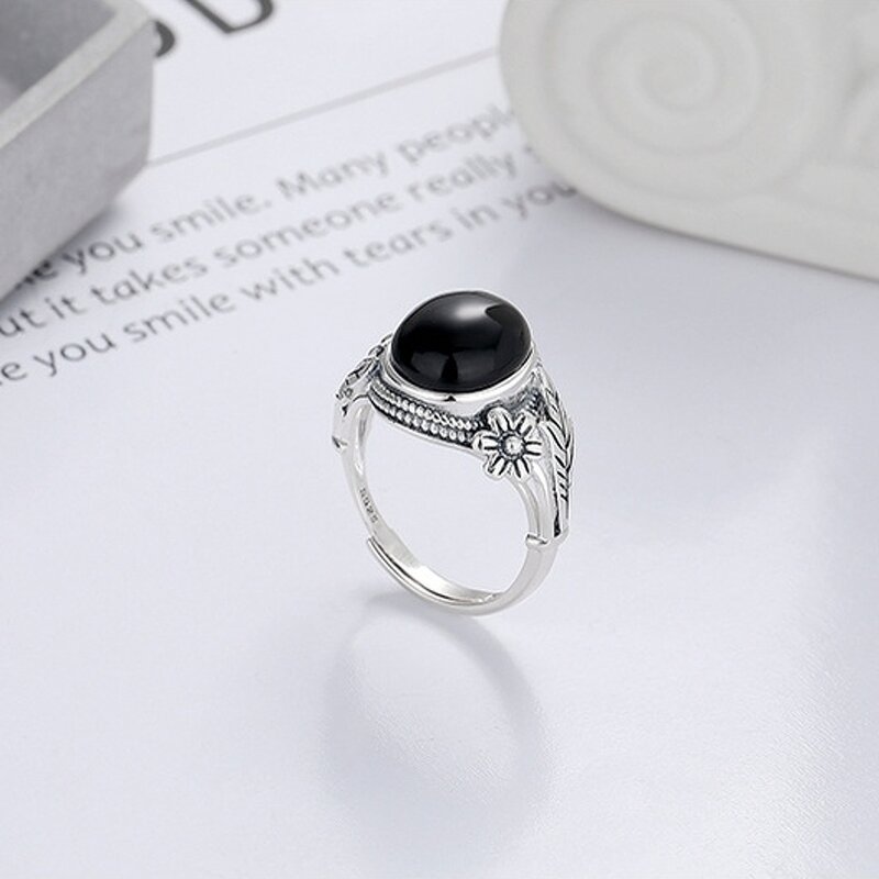 Flowers Leaves Ring Supplier - Vintage Retro 925 Sterling Silver Fine Jewelry