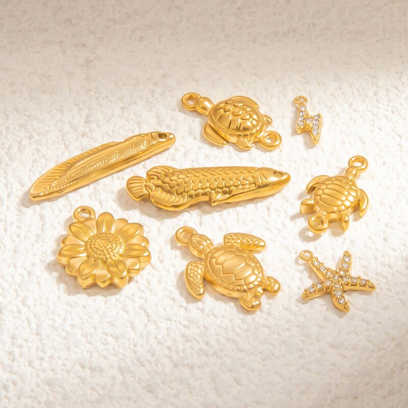 Bikini Charm Factory - Handmade 18K Gold Plated Stainless Steel Accessories