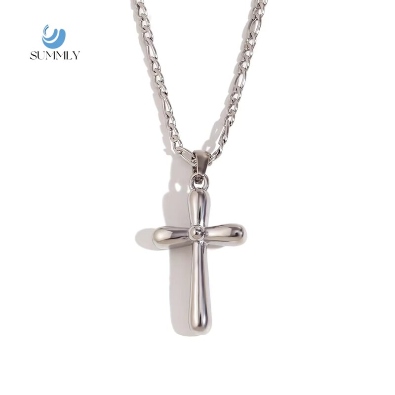 Cross Pendant Necklace Manufacturer - High Quality Minimalist 18K Gold Plated