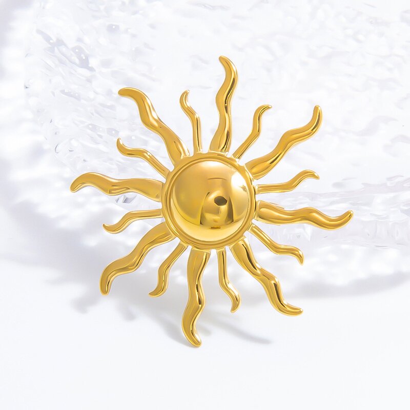 Brooch Manufacturer - Luxury 18K Gold Stainless Steel High-end Chest Pin