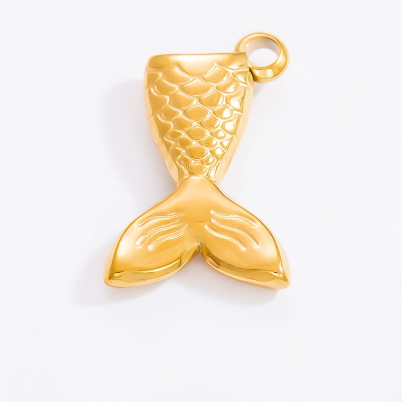Ocean Style Pendant Supplier - 18K Gold Plated Stainless Steel DIY Bikini