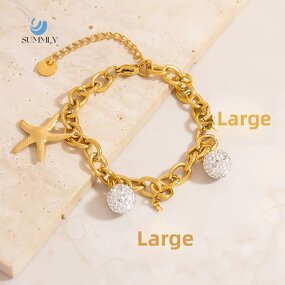 Ocean Bracelet Factory - Vintage Wholesale Zircon 18K Gold Plated for Women