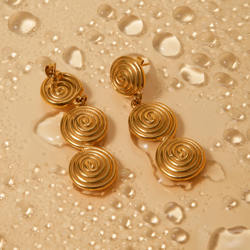 Waterproof Earrings Supplier - Vintage Wholesale Personalised 18K Gold Plated