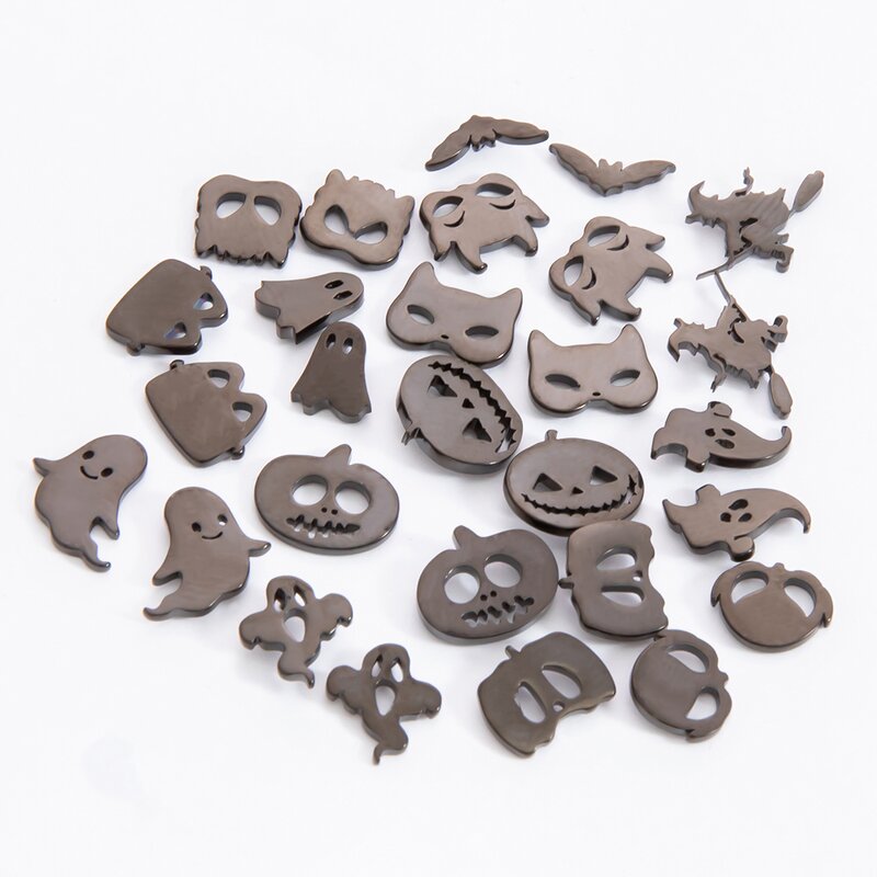 Halloween Earrings Supplier - Cute Pumpkin Ghost Stainless Steel Stud