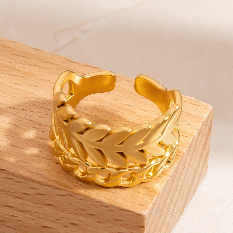 Irregular Opening Ring Supplier - Vintage Wholesale 18K Gold Plated Non-fading