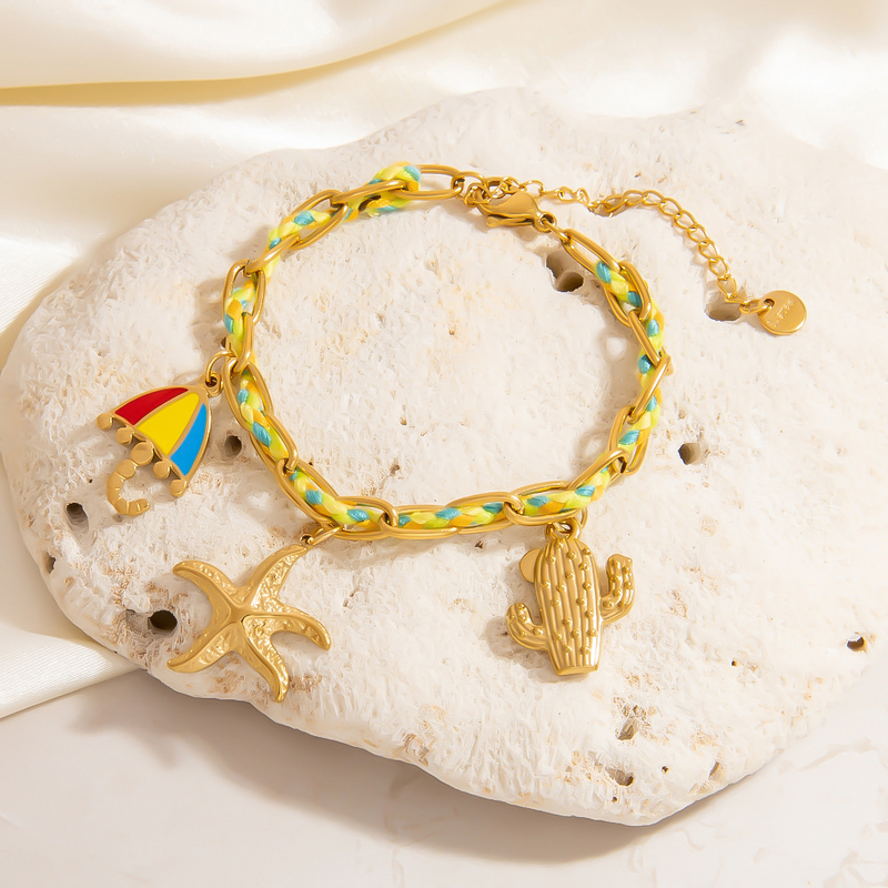 Ocean Style Bracelet Factory - Vintage Wholesale DIY Fruit Series 18K Gold