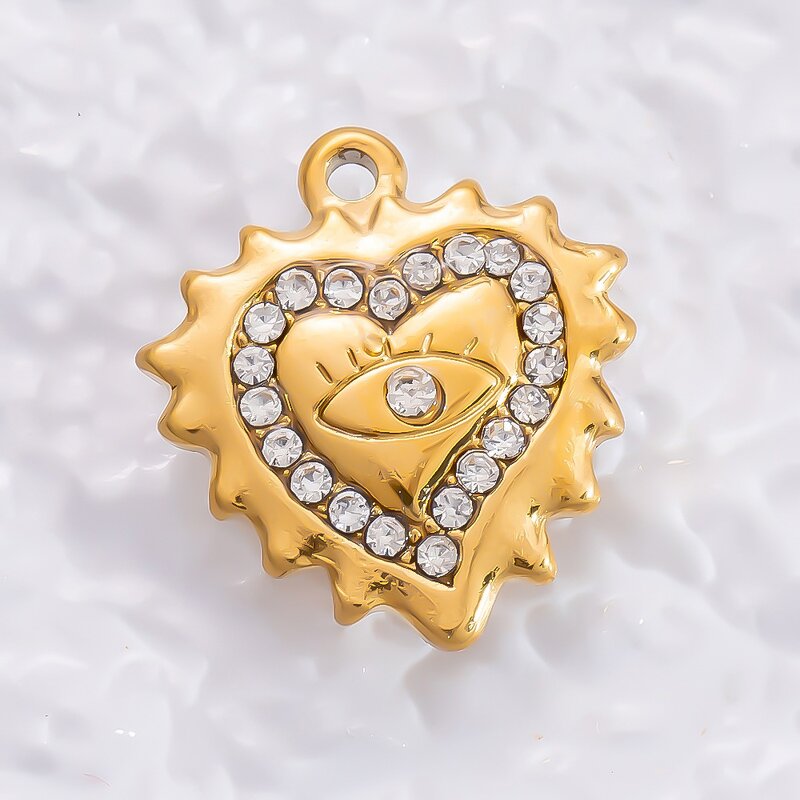 Heart Pendant Factory - Handmade 18K Gold Plated DIY Necklace Bracelet Charm