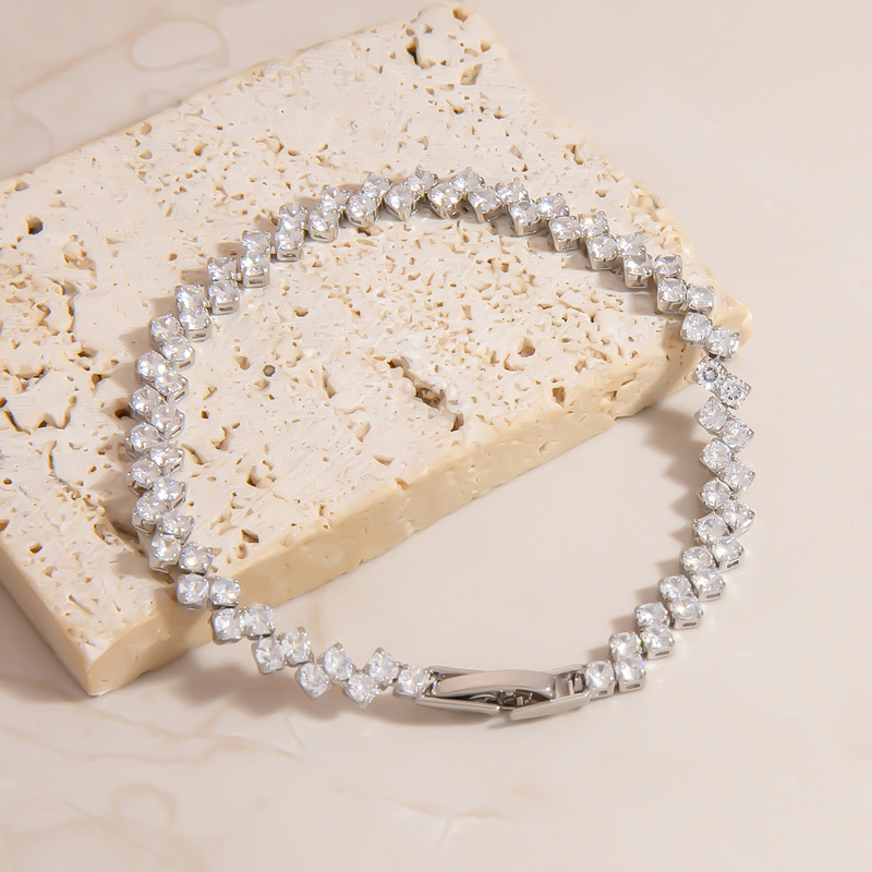 Natural Plant Bracelet Factory - Trends Wholesale Custom Inlay Zircon 18K Gold