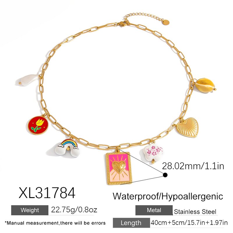 DIY Charm Necklace Manufacturer - Trend Wholesale 18K Gold Plated Chain