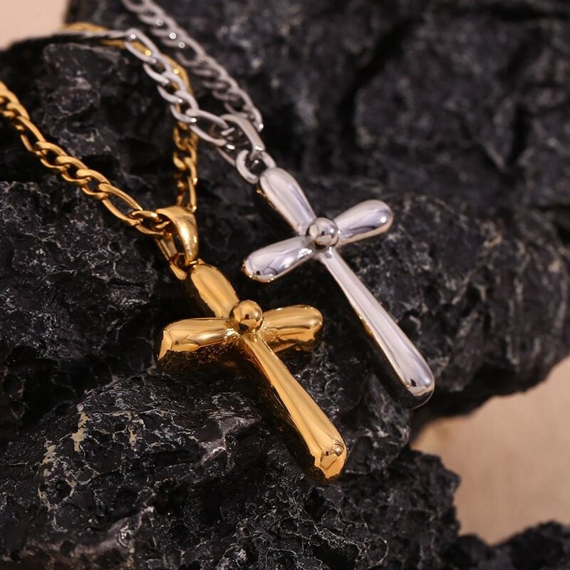 Cross Pendant Necklace Manufacturer - High Quality Minimalist 18K Gold Plated